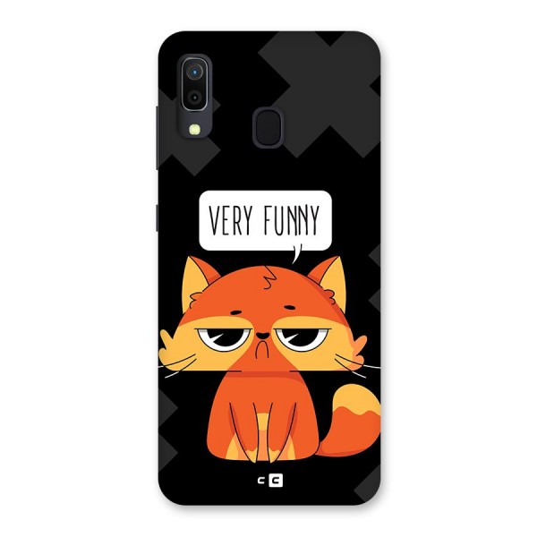 Very Funny Cat Back Case for Galaxy A20