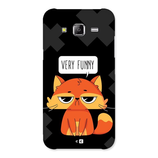 Very Funny Cat Back Case for Galaxy J5