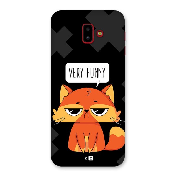 Very Funny Cat Back Case for Galaxy J6 Plus