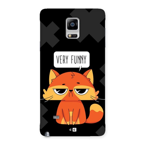 Very Funny Cat Back Case for Galaxy Note 4