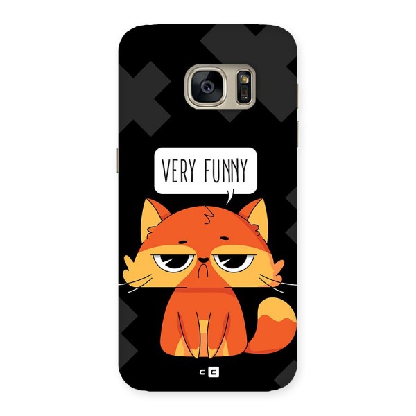 Very Funny Cat Back Case for Galaxy S7