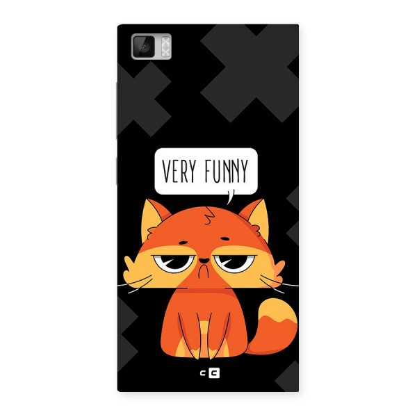 Very Funny Cat Back Case for Mi3