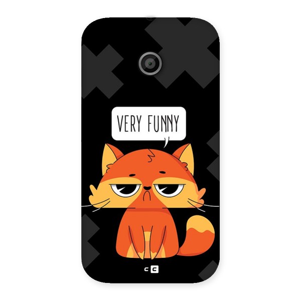 Very Funny Cat Back Case for Moto E