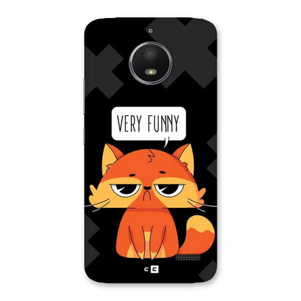 Very Funny Cat Back Case for Moto E4