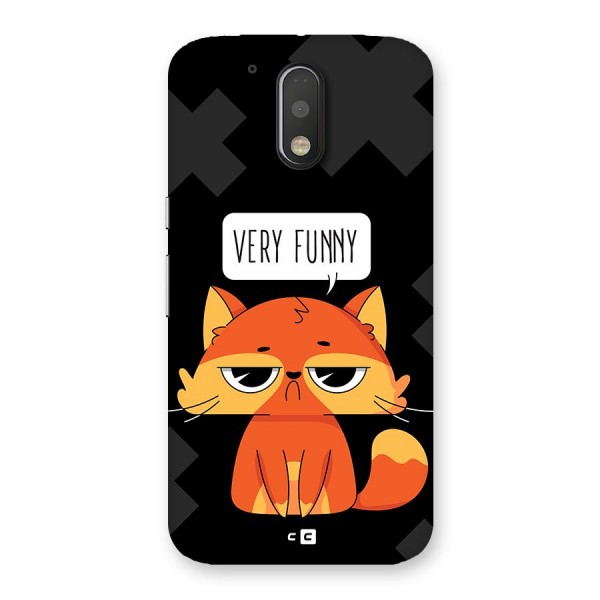 Very Funny Cat Back Case for Moto G4