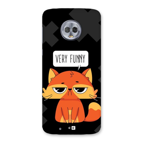 Very Funny Cat Back Case for Moto G6