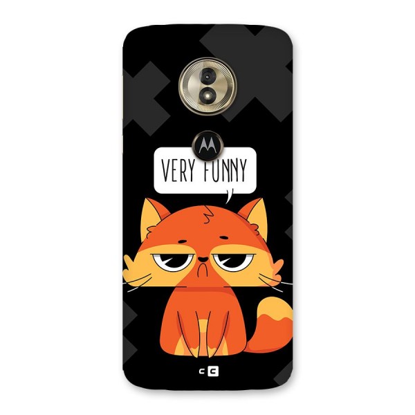 Very Funny Cat Back Case for Moto G6 Play