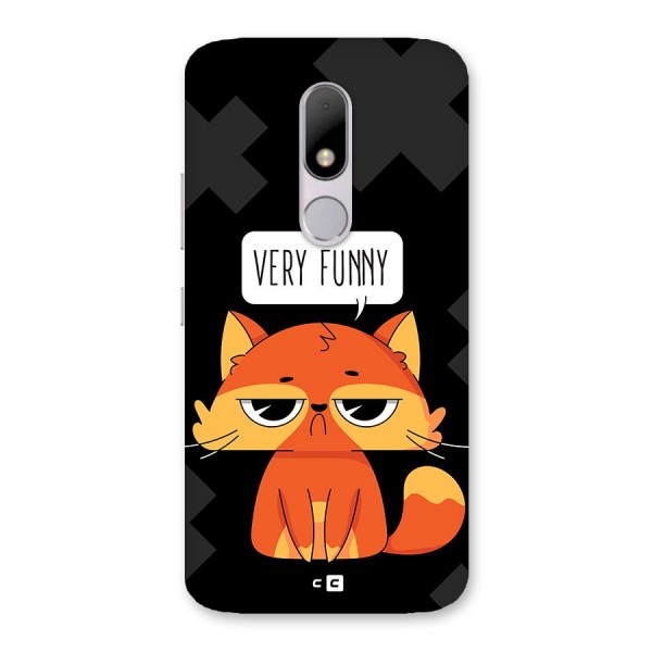 Very Funny Cat Back Case for Moto M