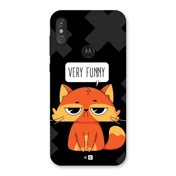 Very Funny Cat Back Case for Motorola One Power