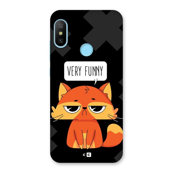 Very Funny Cat Back Case for Redmi 6 Pro