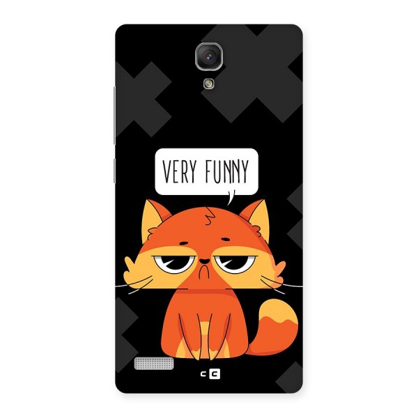 Very Funny Cat Back Case for Redmi Note