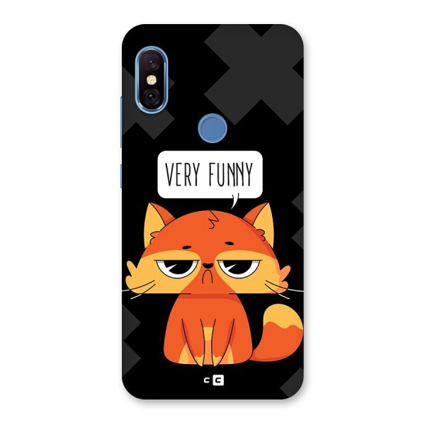 Very Funny Cat Back Case for Redmi Note 6 Pro