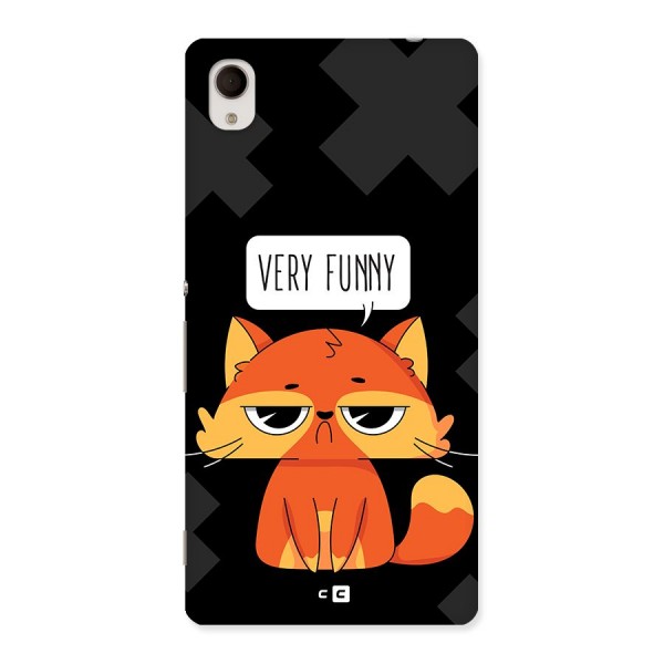 Very Funny Cat Back Case for Xperia M4 Aqua