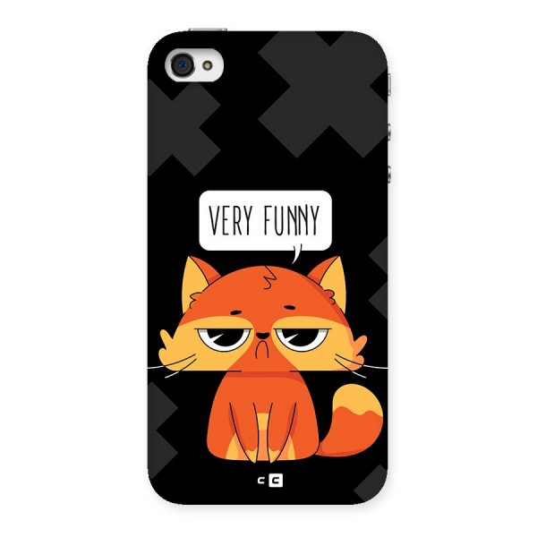 Very Funny Cat Back Case for iPhone 4 4s