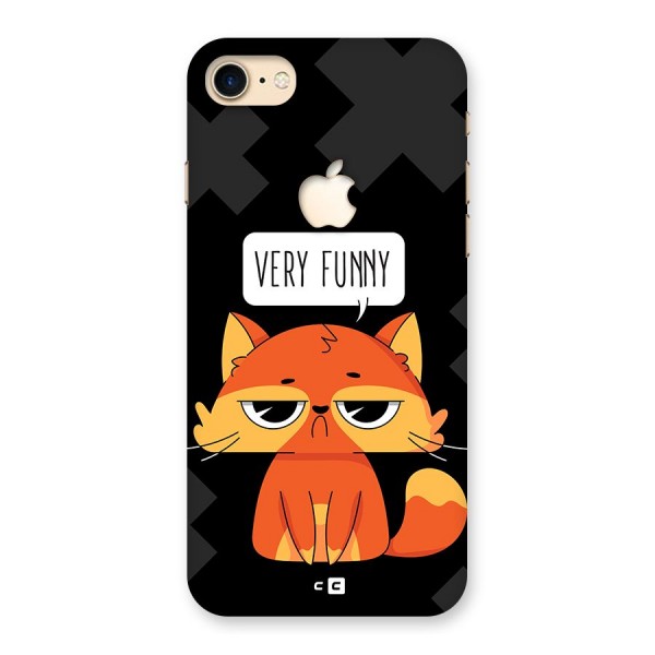 Very Funny Cat Back Case for iPhone 7 Apple Cut