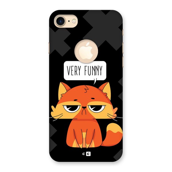 Very Funny Cat Back Case for iPhone 8 Logo Cut