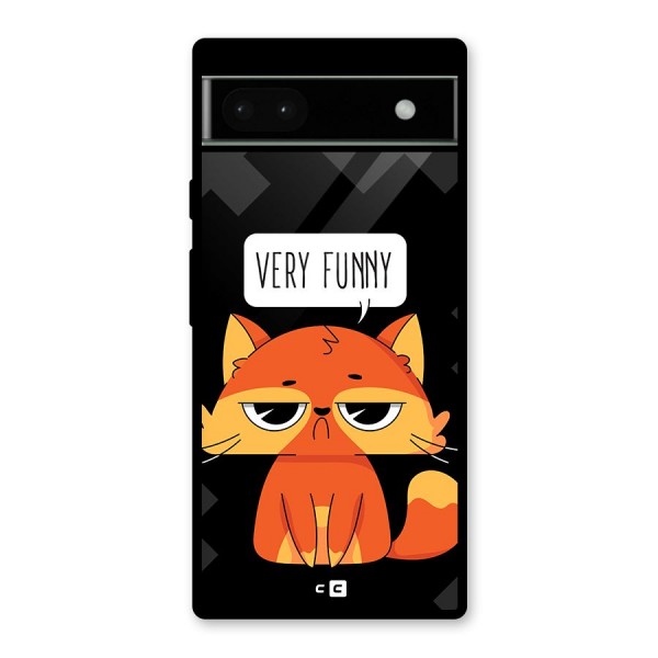 Very Funny Cat Glass Back Case for Google Pixel 6a