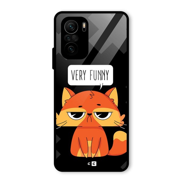 Very Funny Cat Glass Back Case for Mi 11x