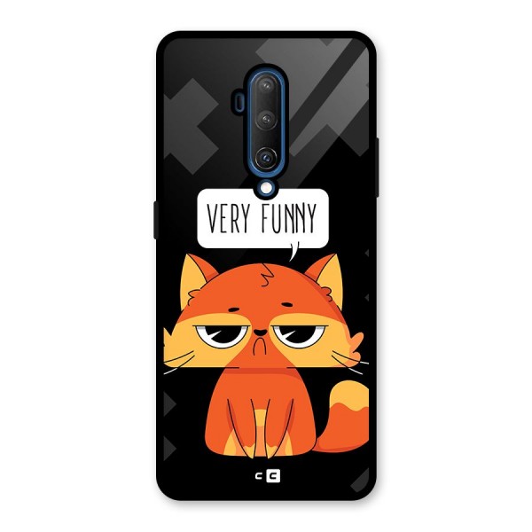 Very Funny Cat Glass Back Case for OnePlus 7T Pro