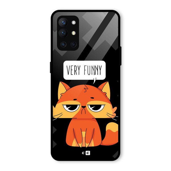 Very Funny Cat Glass Back Case for OnePlus 9R