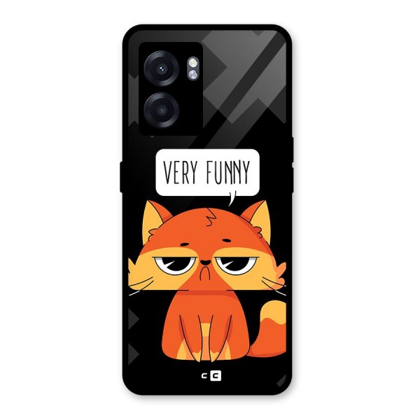 Very Funny Cat Glass Back Case for Oppo K10 (5G)