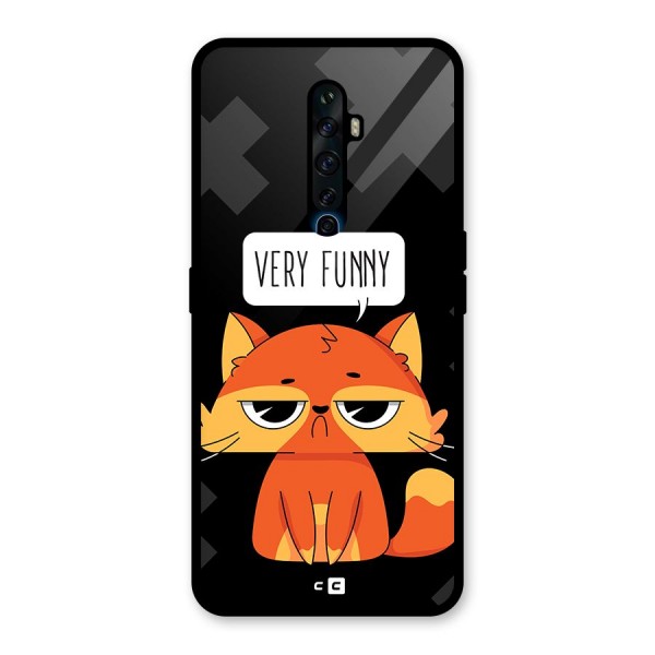 Very Funny Cat Glass Back Case for Oppo Reno2 Z