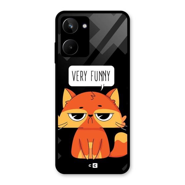 Very Funny Cat Glass Back Case for Realme 10