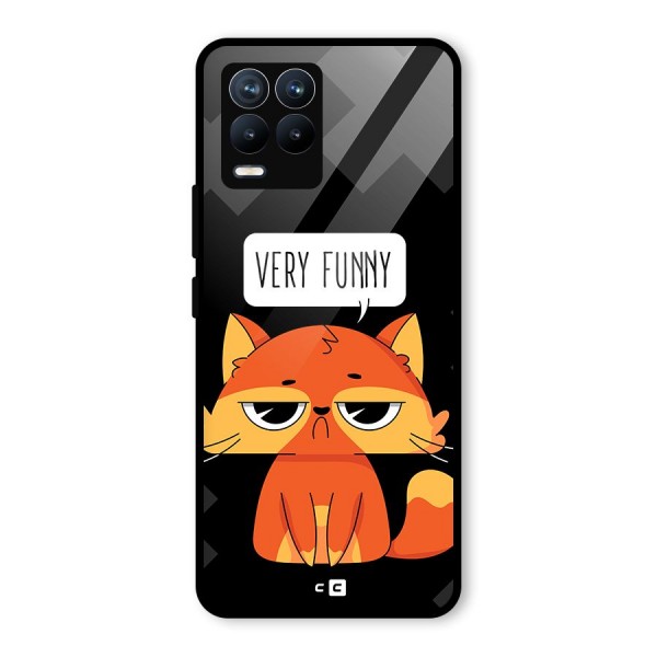 Very Funny Cat Glass Back Case for Realme 8