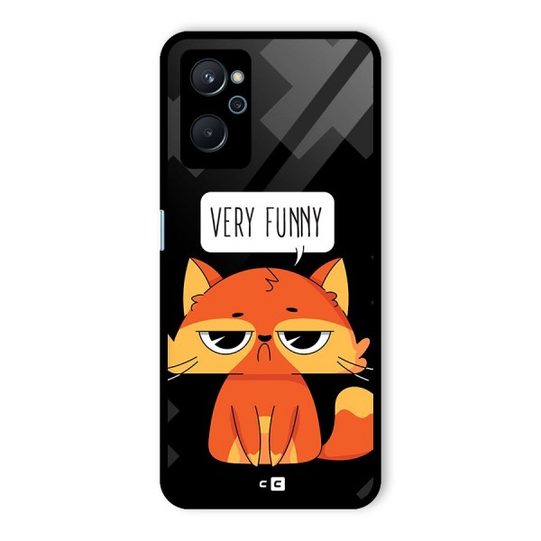 Very Funny Cat Glass Back Case for Realme 9i