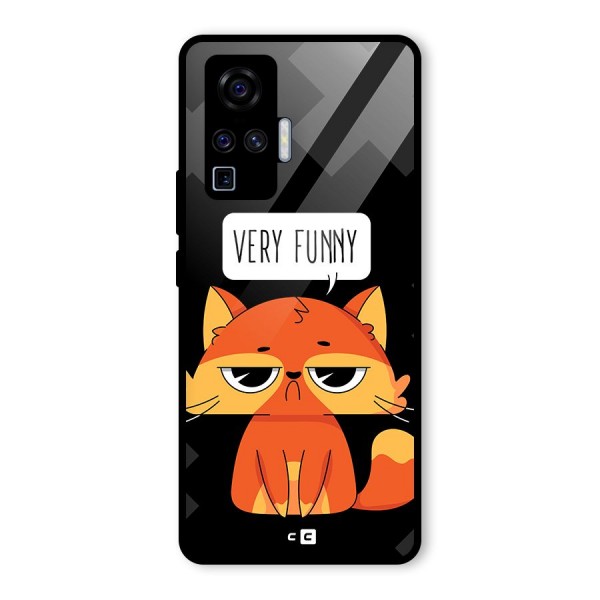 Very Funny Cat Glass Back Case for Vivo X50 Pro