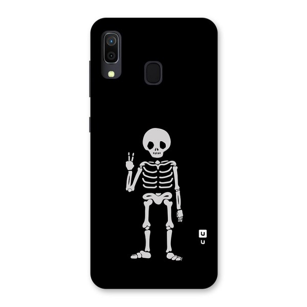 Victory Skeleton Spooky Back Case for Galaxy A20