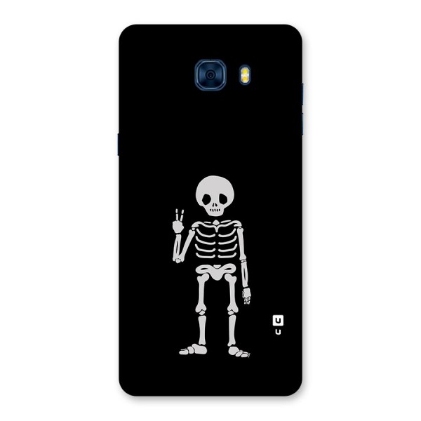 Victory Skeleton Spooky Back Case for Galaxy C7 Pro