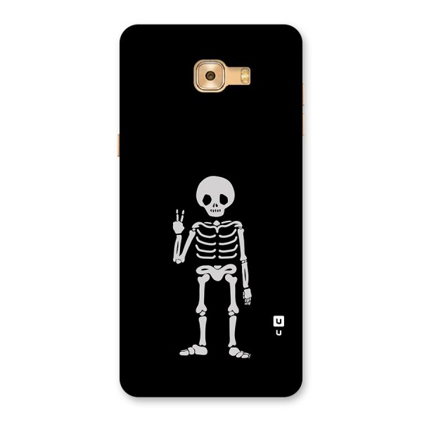 Victory Skeleton Spooky Back Case for Galaxy C9 Pro