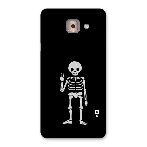 Victory Skeleton Spooky Back Case for Galaxy J7 Max