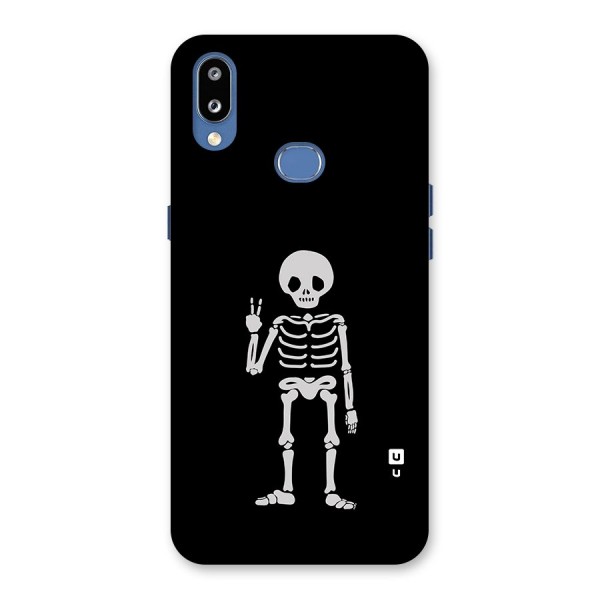 Victory Skeleton Spooky Back Case for Galaxy M01s