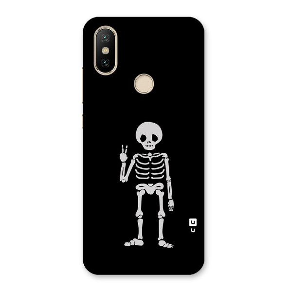 Victory Skeleton Spooky Back Case for Mi A2