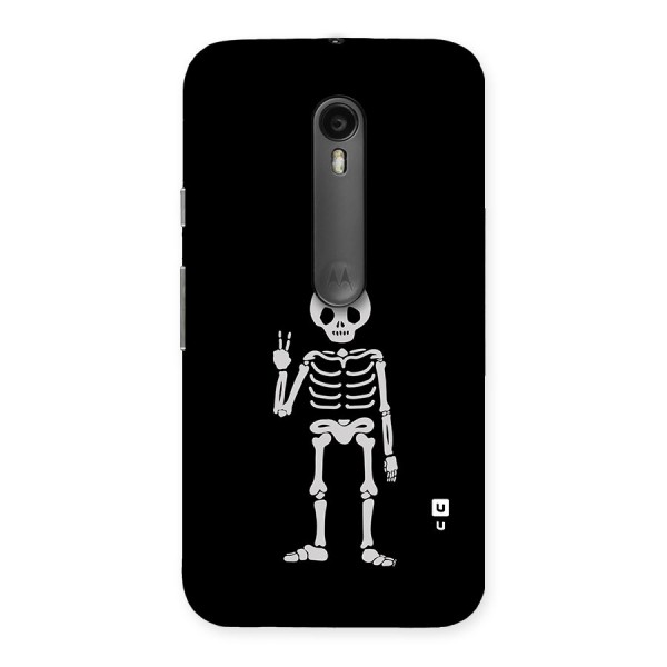 Victory Skeleton Spooky Back Case for Moto G3