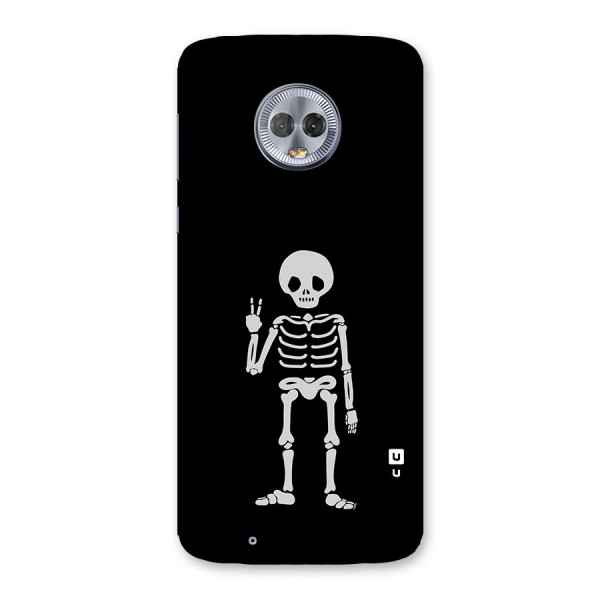 Victory Skeleton Spooky Back Case for Moto G6