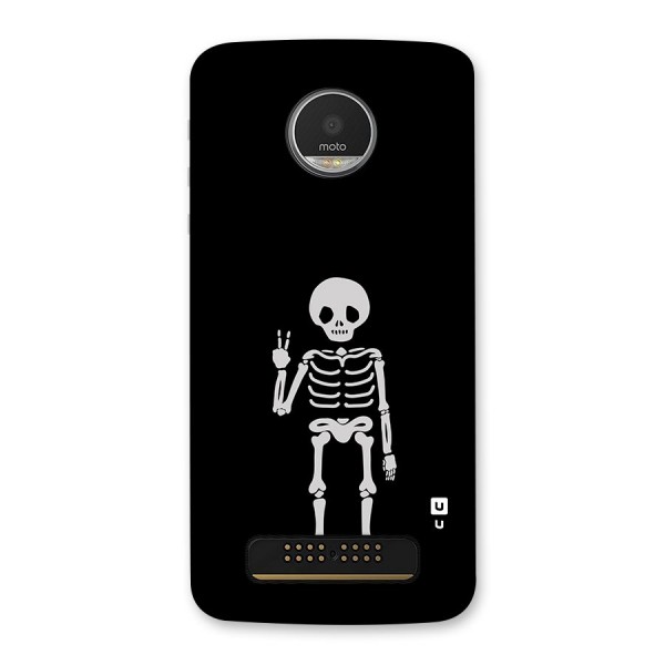 Victory Skeleton Spooky Back Case for Moto Z Play