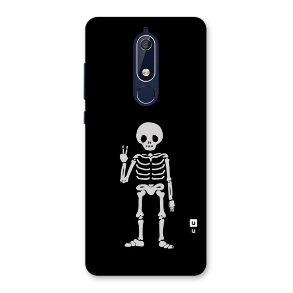 Victory Skeleton Spooky Back Case for Nokia 5.1