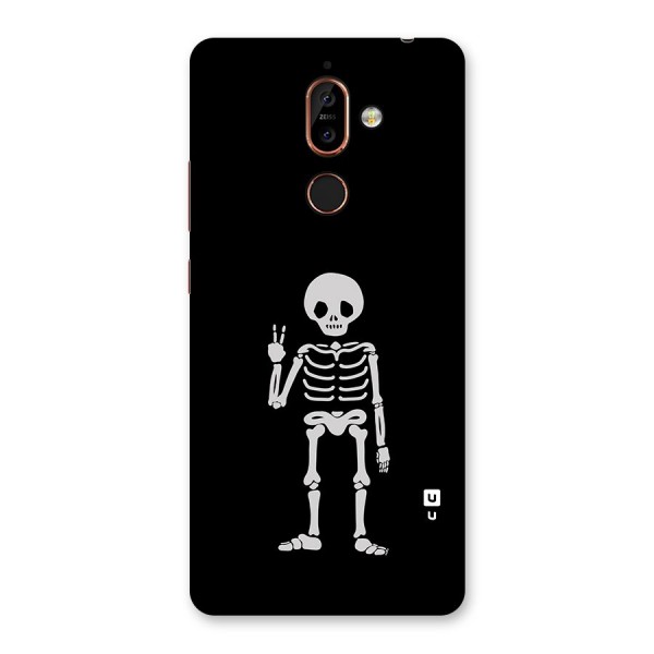 Victory Skeleton Spooky Back Case for Nokia 7 Plus