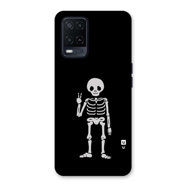 Victory Skeleton Spooky Back Case for Oppo A54