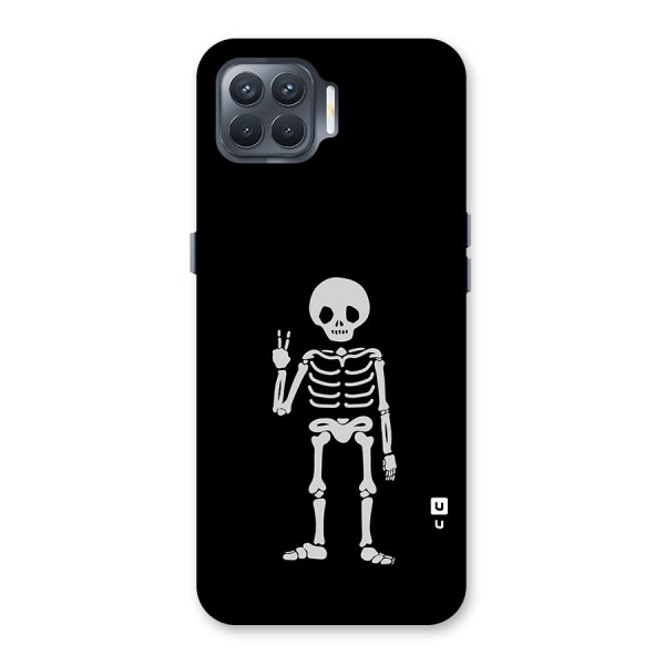 Victory Skeleton Spooky Back Case for Oppo F17 Pro