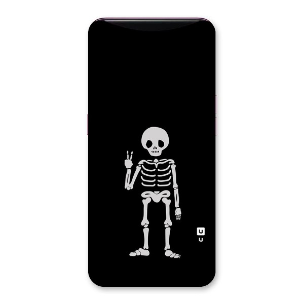 Victory Skeleton Spooky Back Case for Oppo Find X