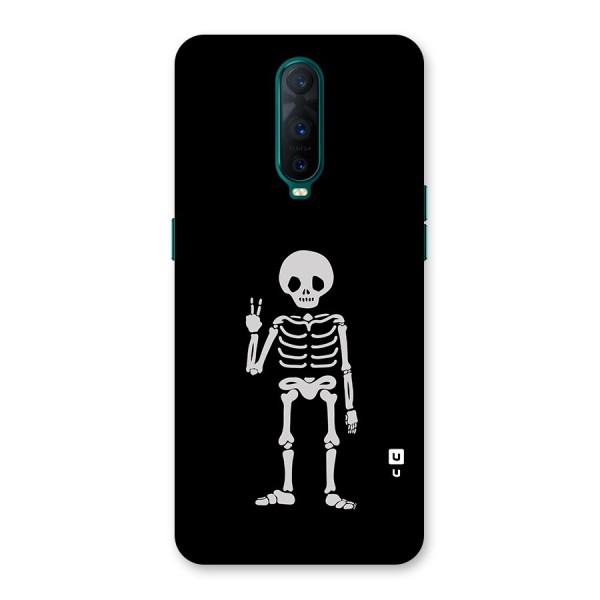 Victory Skeleton Spooky Back Case for Oppo R17 Pro