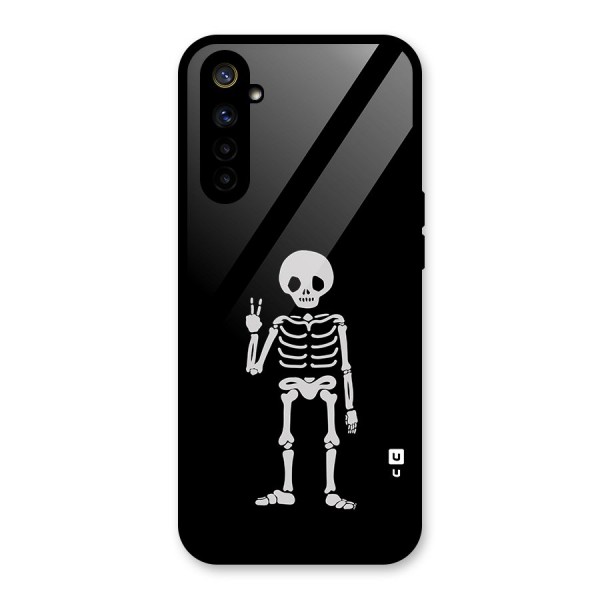 Victory Skeleton Spooky Glass Back Case for Realme 6i