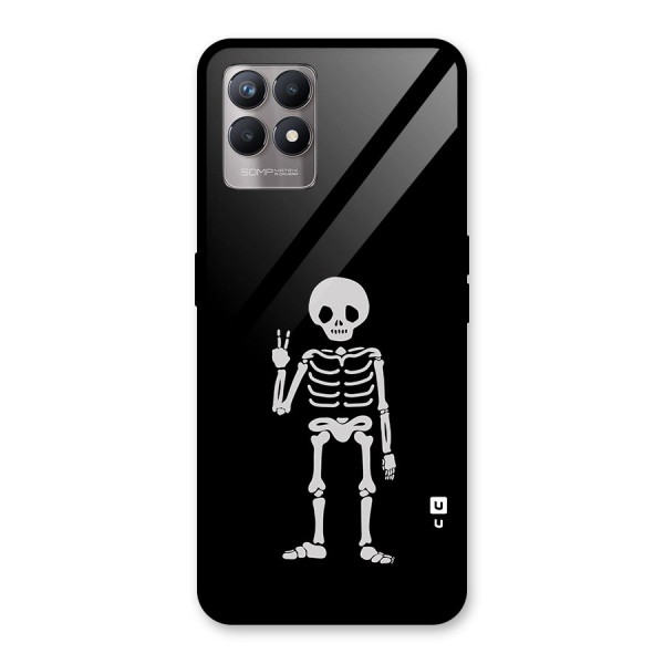 Victory Skeleton Spooky Glass Back Case for Realme 8i