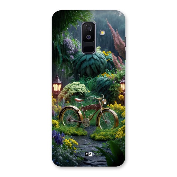 Vintage Cycle In Garden Back Case for Galaxy A6 Plus