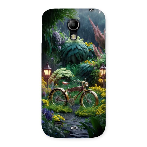 Vintage Cycle In Garden Back Case for Galaxy S4 Mini