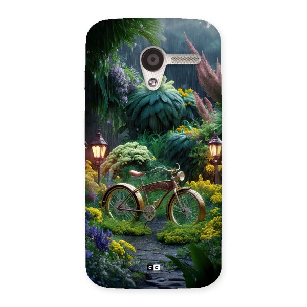 Vintage Cycle In Garden Back Case for Moto X